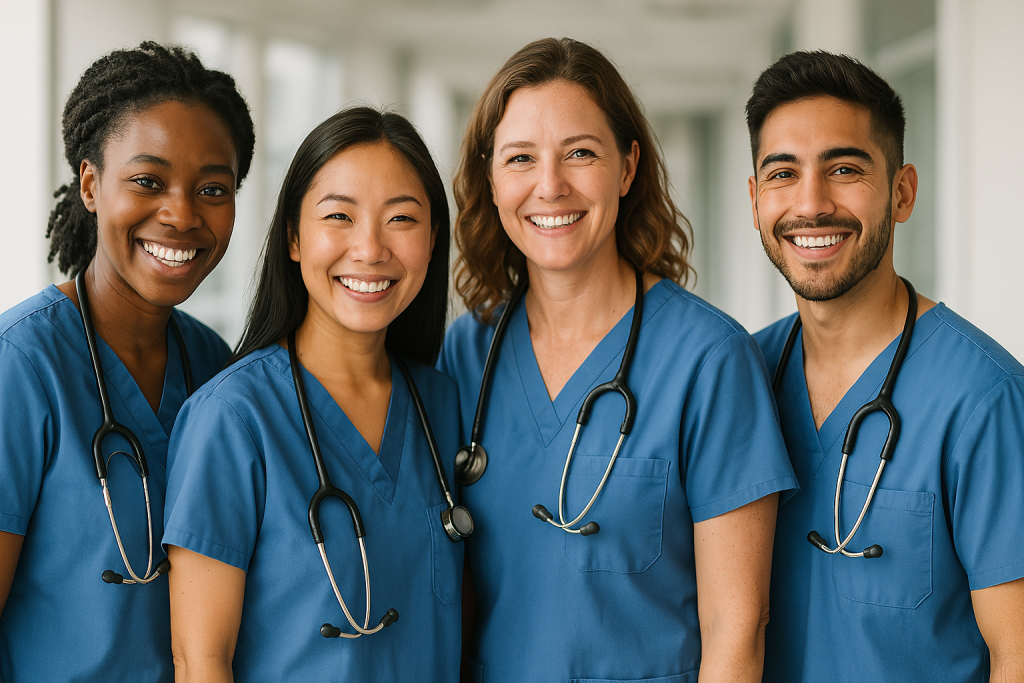 Nurses during Nurses' Week.